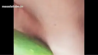 Amateur Sister bath time fuck pussy with Sponge gourd