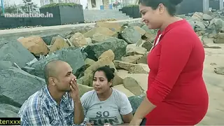Amateur Wife caught husband with new girlfriend!! real sex with dirty audio - Study Break
