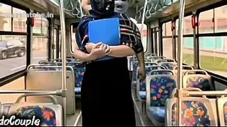 Muslim wife come from University alone in the bus Stranger start fuck her on hijab - Viral Night