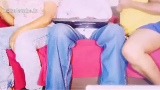 Real Desi Indian cheating sex. Husband cheating wife and fucking girlfriend. Telugu dirty talks.